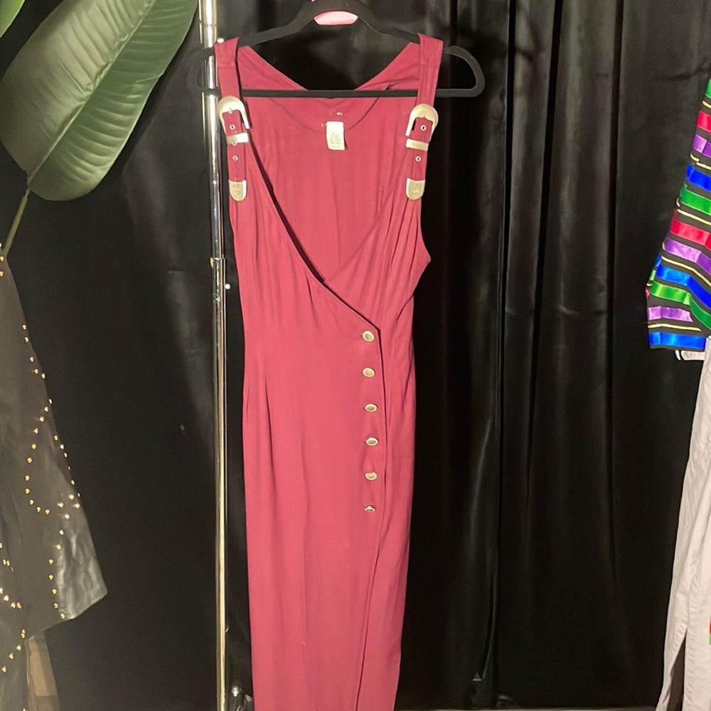 (ITEM #38) Burgundy dress size 11/12